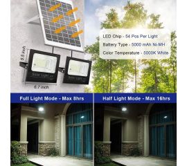Solar Outdoor Flood Light Remote Control Solar LED Solar Panel IP65 Waterproof Street Light