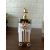 Premium Bathroom Accessories 5 Pcs-Prismatic Gold White Acrylic-Thrash Bin,Soap Dispenser and Dish, toilet Brush,Toothbrush Cup