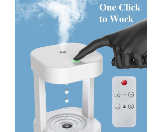 Anti Gravity Humidifier Diffuser Water Drop Falling Remote Control Mini Mist Maker Humidifier Air Purifiers Droplets Upflow USB Anti Gravity Humidifier Diffuser Water Drop Falling Remote Control Mini Mist Maker Humidifier Air Purifiers Droplets Upflow USB