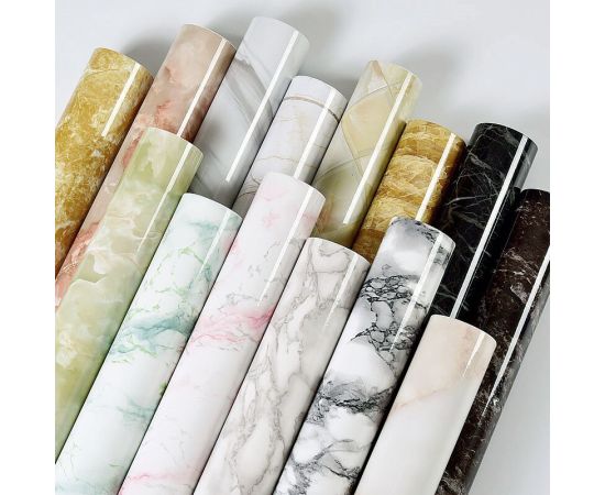 Kitchen Oil-Proof Film Stove Waterproof Moisture-Proof Self-Adhesive Wallpaper Countertop Cabinet Renovation Tile Marble Sticker Kitchen Oil-Proof Film Stove Waterproof Moisture-Proof Self-Adhesive Wallpaper Countertop Cabinet Renovation Tile Marble Sticker