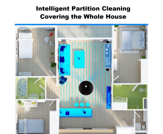 LIECTROUX C30B Robot Vacuum Cleaner AI Map Navigation,Memory,Smart Partition,WiFi App,6000Pa Suction,Electric Water Tank,Wet Mop LIECTROUX C30B Robot Vacuum Cleaner AI Map Navigation,Memory,Smart Partition,WiFi App,6000Pa Suction,Electric Water Tank,Wet Mop