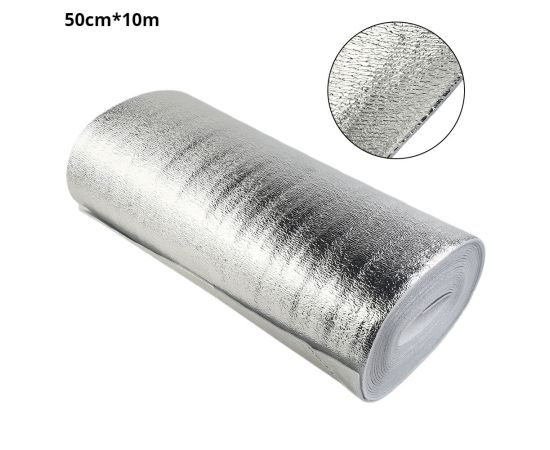 1 Roll Radiator Reflective Film Wall Thermal Insulation Reflective Film Without Adhesive Aluminum Foil Thermal Film Home Decor