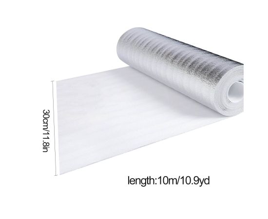 1 Roll Radiator Reflective Film Wall Thermal Insulation Reflective Film Without Adhesive Aluminum Foil Thermal Film Home Decor