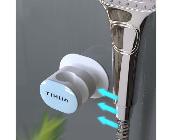 New Shower Universal Shower Head Holder Wall Mount Fixing Stand Adjustable Self Showers Bracket Bathroom Accessories