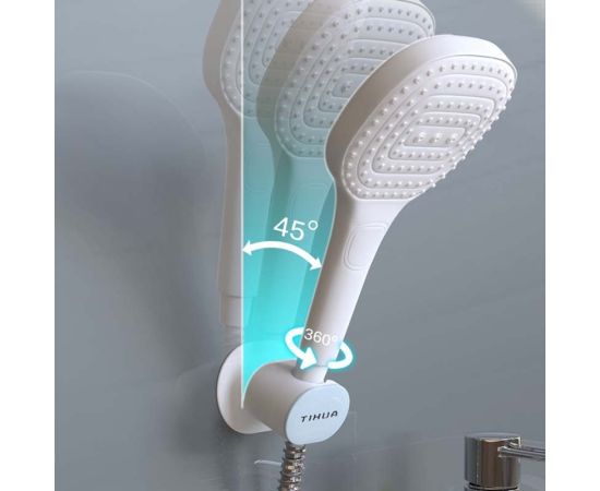 New Shower Universal Shower Head Holder Wall Mount Fixing Stand Adjustable Self Showers Bracket Bathroom Accessories